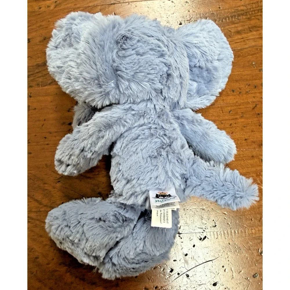 Retired Jellycat Junglie Bunglie Blue Elephant Shaggy Plush
